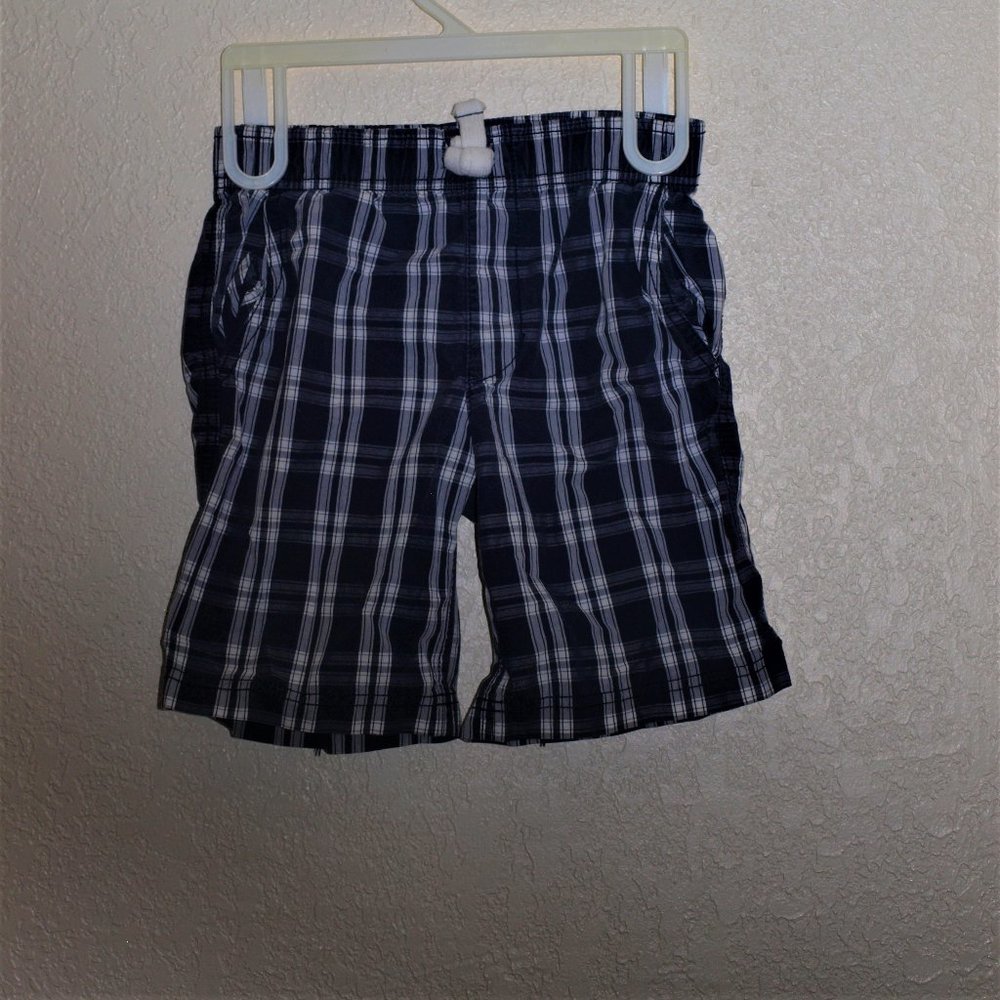 Carter's Blue Plaid Shorts Boy Size 6